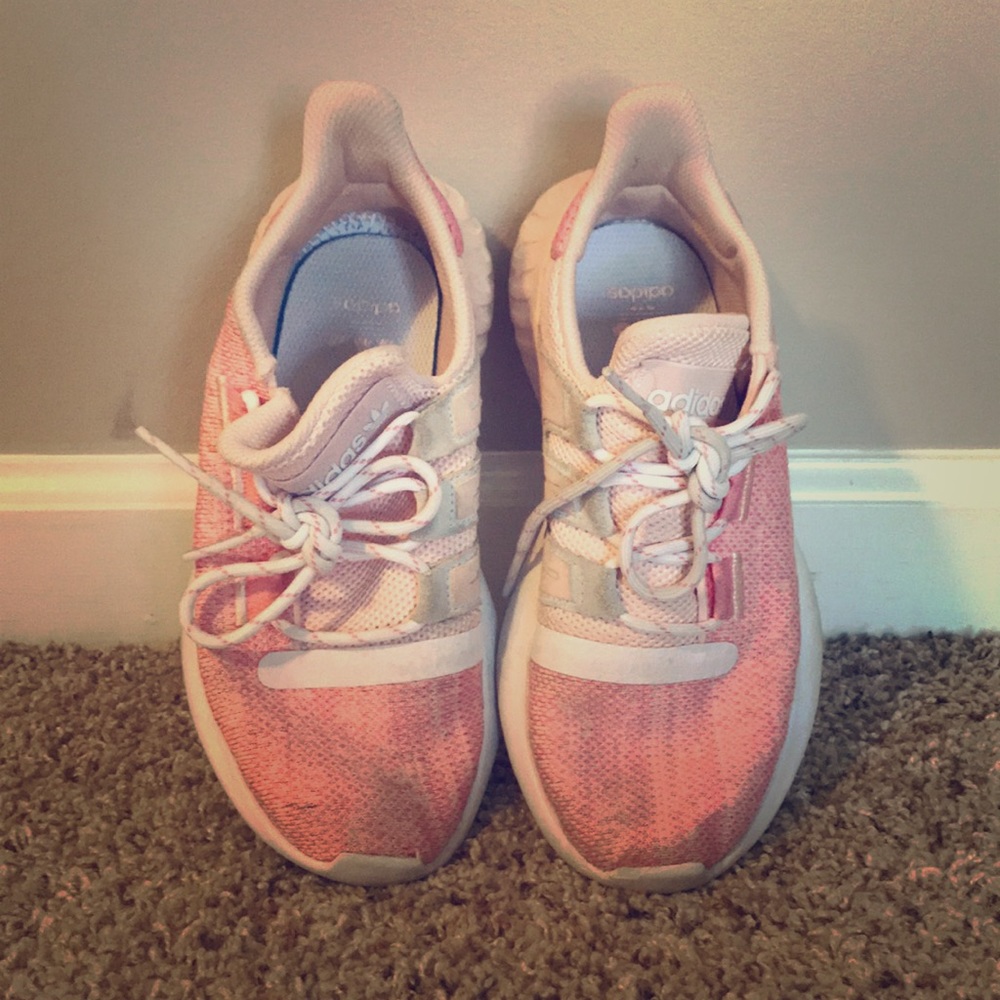 Pink Adidas kids Shoes